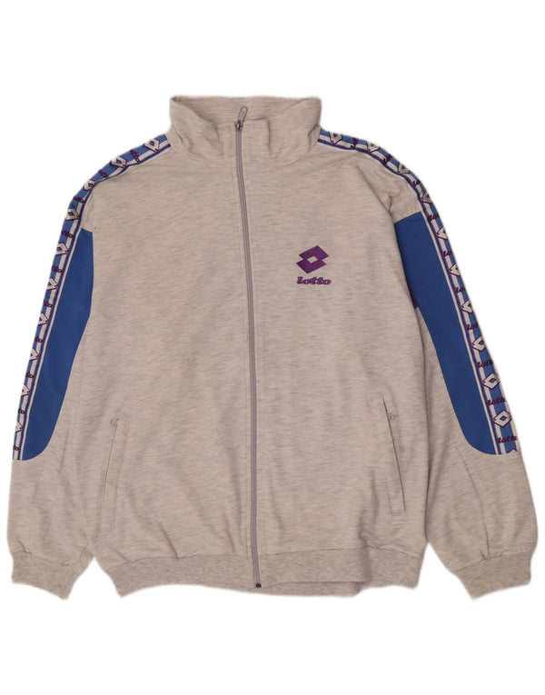 Ανδρική φόρμα Lotto Graphic Top Jacket UK 40/42 Large Grey Colourblock
