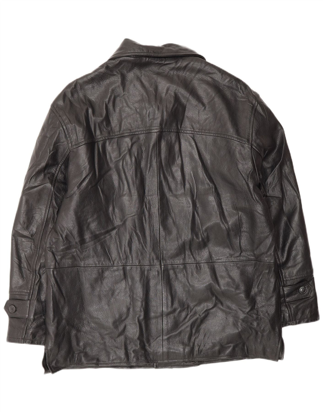 VINTAGE Ανδρικό Δερμάτινο Μπουφάν IT 52 XL Μαύρο Δερμάτινο