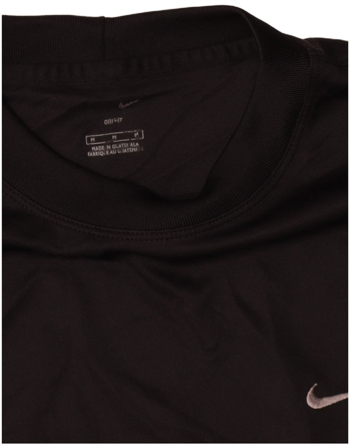 Ανδρικό T-Shirt Nike Dri Fit Top από μεσαίο μαύρο πολυεστέρα