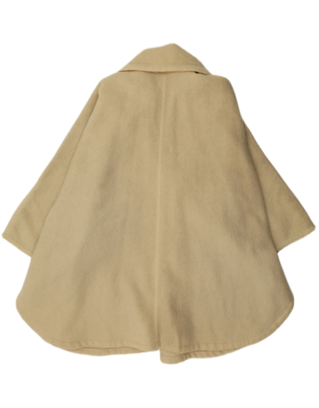 Vintage Γυναικείο Oversized Παλτό Cape IT 44 Medium Beige Μαλλί