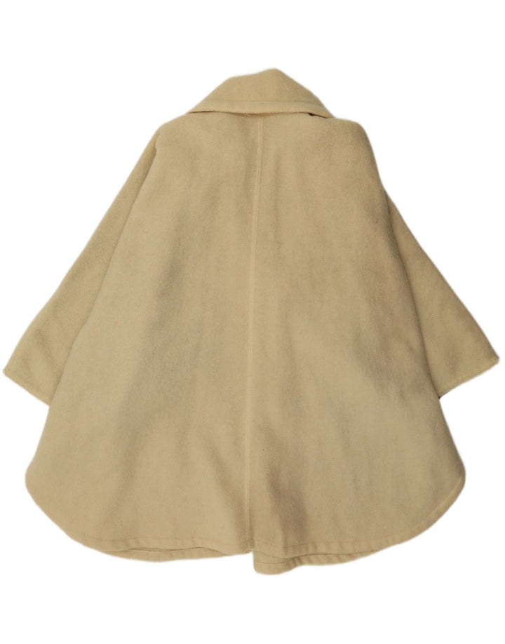 Vintage Γυναικείο Oversized Παλτό Cape IT 44 Medium Beige Μαλλί
