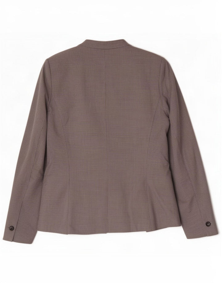 Zara Γυναικείο μπουφάν σακάκι με 1 κουμπί EU 40 Medium Grey Houndstooth Polyester