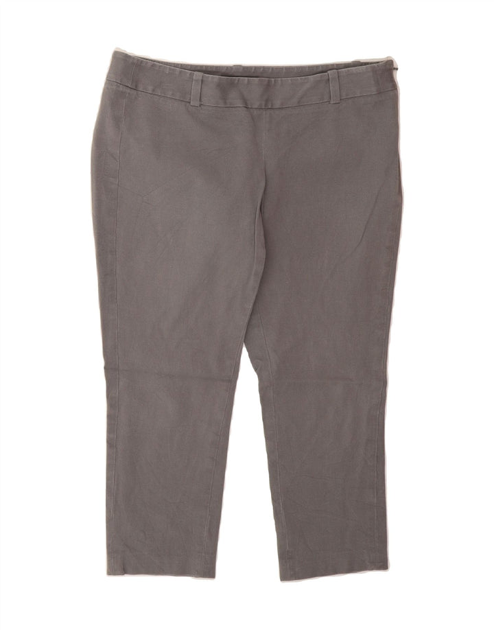 EDDIE BAUER Womens Petite Capri Suit Trousers US 8 Medium W34 L22 Grey Vintage Eddie Bauer and Second-Hand Eddie Bauer from Messina Hembry 