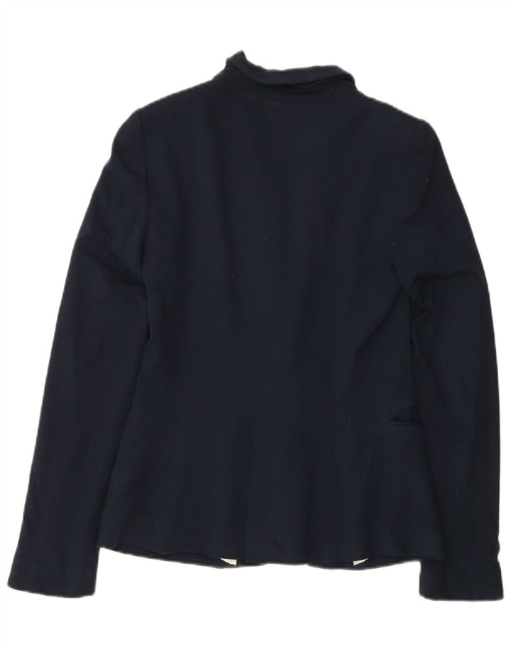 Zara Γυναικείο Μπλέιζερ Μπουφάν UK 10 Small Navy Blue