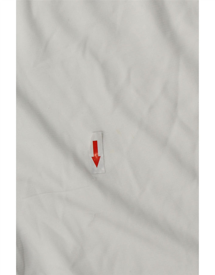 Ανδρικό αθλητικό σορτς Nike Dri Fit από μεσαίο λευκό πολυεστέρα