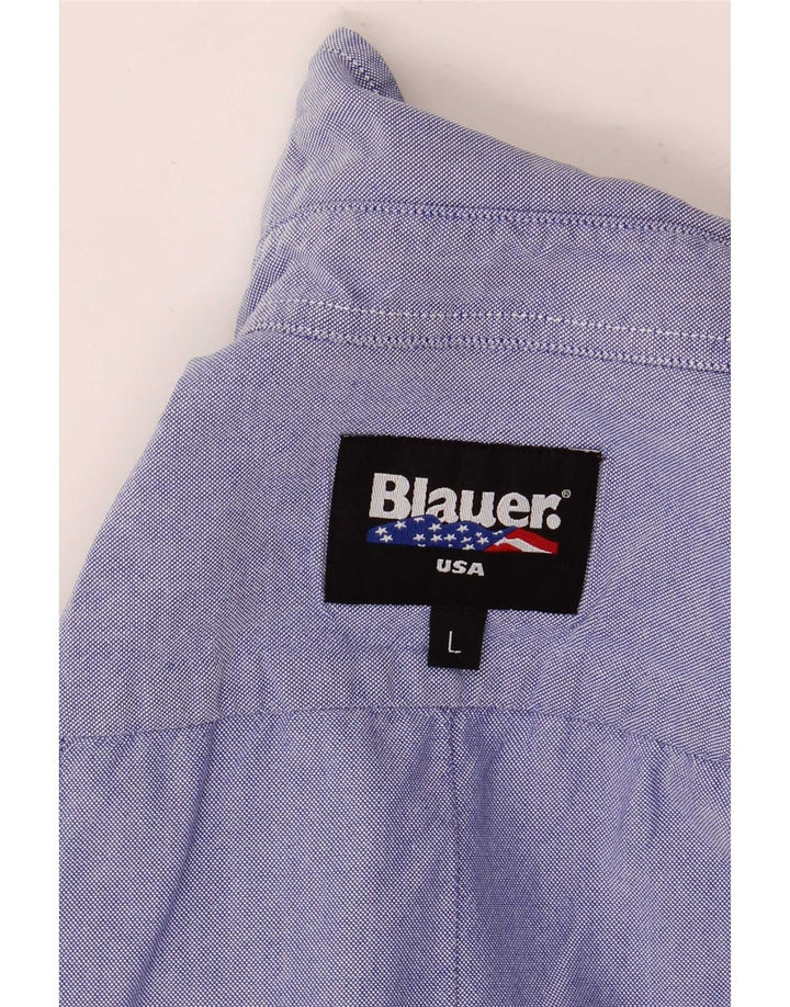 Blauer γυναικείο γραφικό στρατιωτικό πουκάμισο UK 16 μεγάλο μπλε