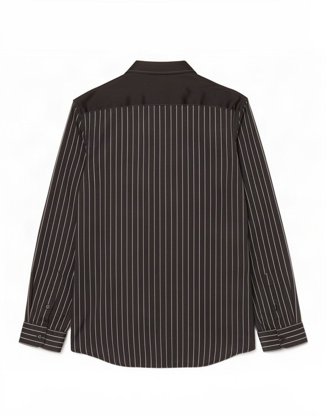 Zara Ανδρικό πουκάμισο Regular Fit Μικρό μαύρο ριγέ βισκόζη