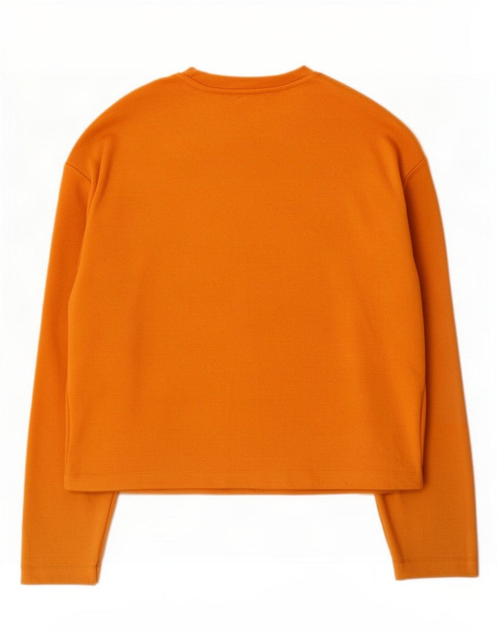 Zara γυναικείο τοπ μακρυμάνικο UK 14 Medium Orange