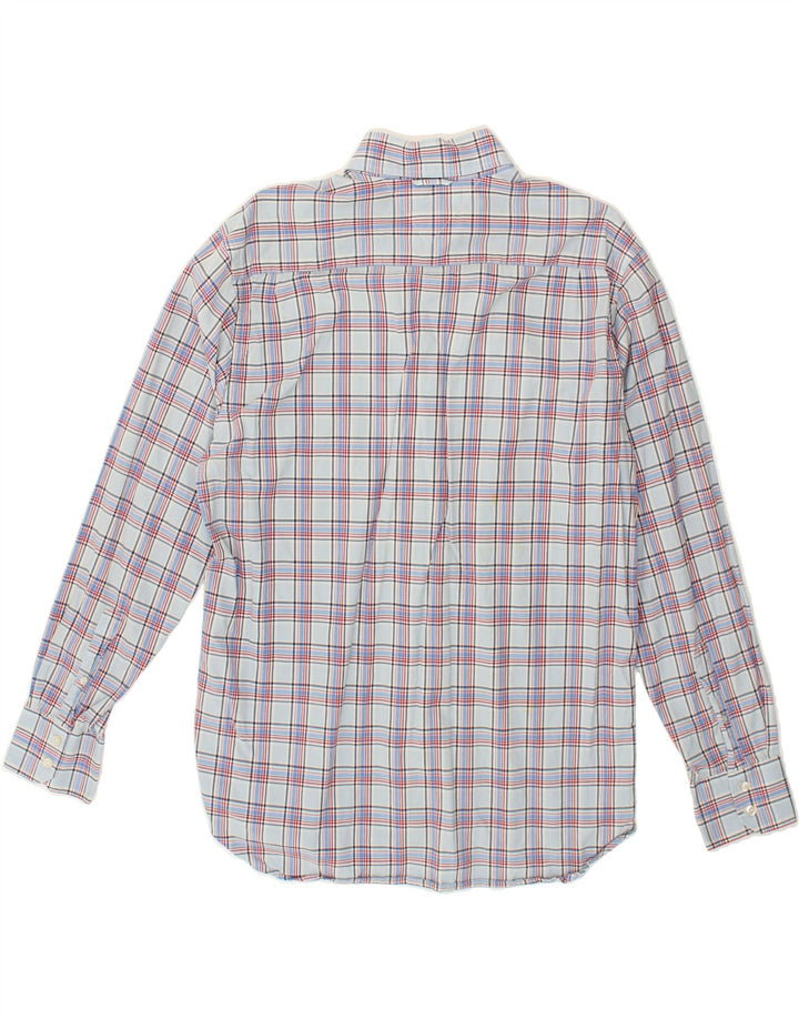 TOMMY HILFIGER Mens Shirt Large Blue Check Cotton Vintage Tommy Hilfiger and Second-Hand Tommy Hilfiger from Messina Hembry 