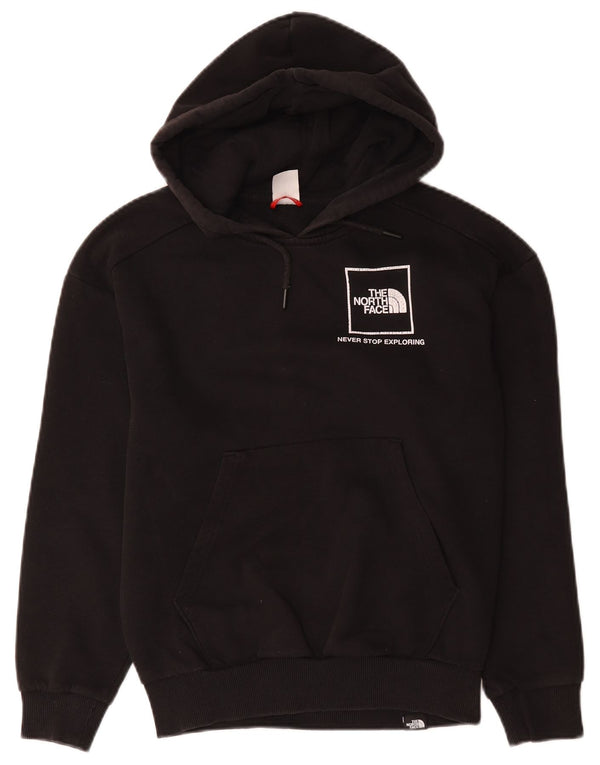 The North Face Γυναικείο Γραφικό Hoodie Jumper UK 10 Small Black Cotton