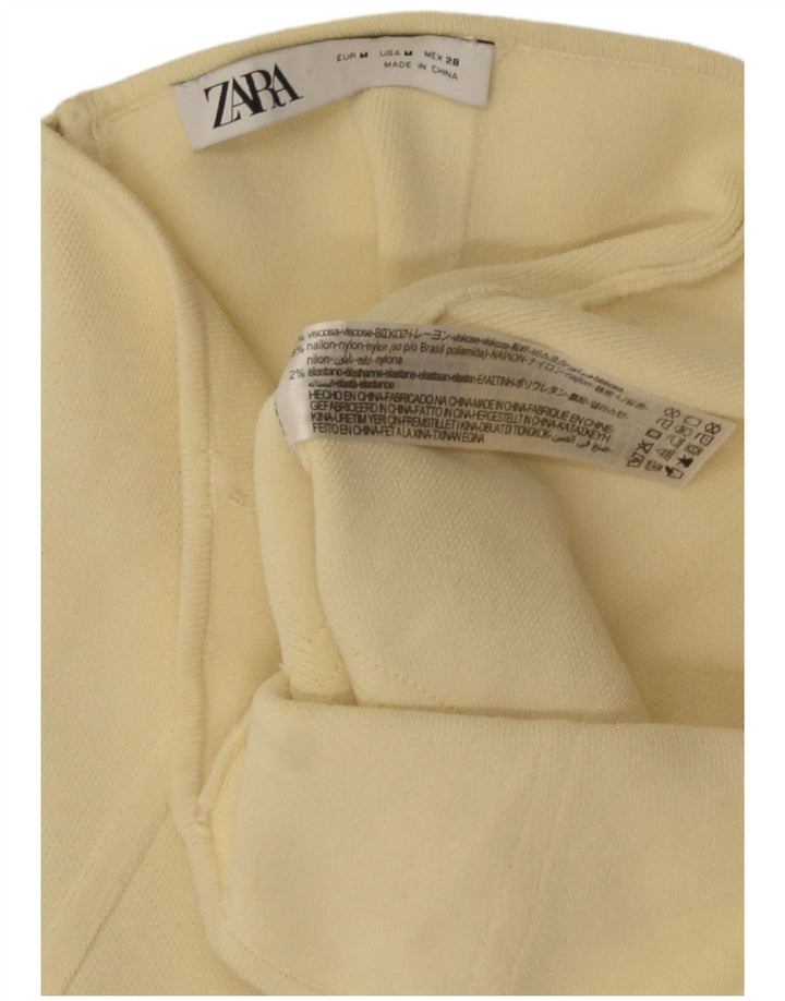 Zara Γυναικείο κορσέ Στράπλες Τοπ UK 12 Μεσαία κίτρινη βισκόζη
