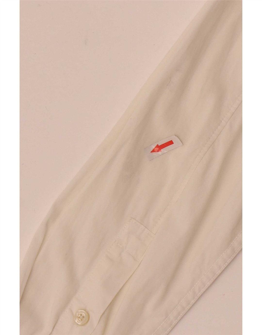 Ανδρικό πουκάμισο Tommy Hilfiger Slim Fit Small Off White Βαμβακερό