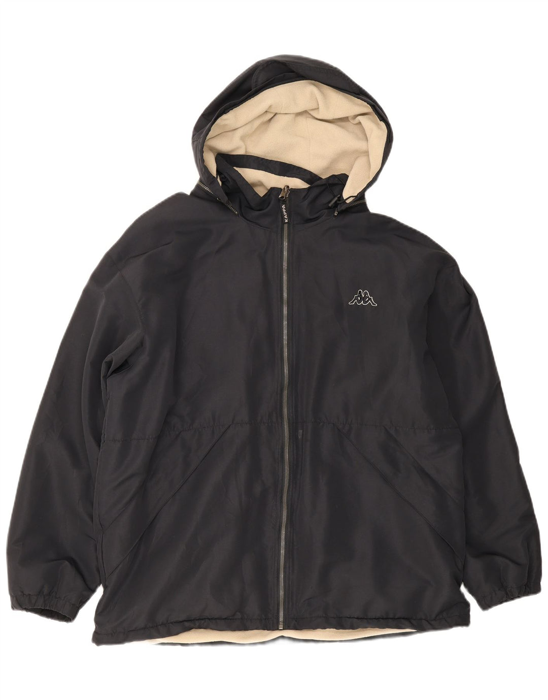 Kappa Ανδρική κουκούλα Loose Fit Reversible Jacket UK 40 Large Black Polyester