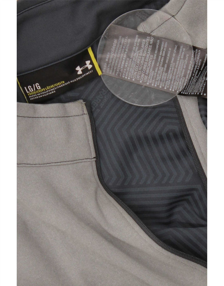 Ανδρική φόρμα με γραφικό πουλόβερ Under Armour Top Large Grey Colourblock