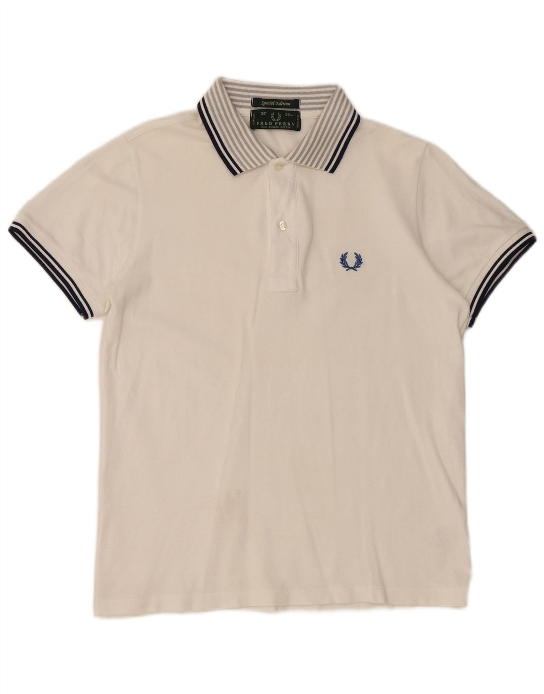 FRED PERRY Ανδρικό πουκάμισο Polo Special Edition Μικρό λευκό βαμβακερό
