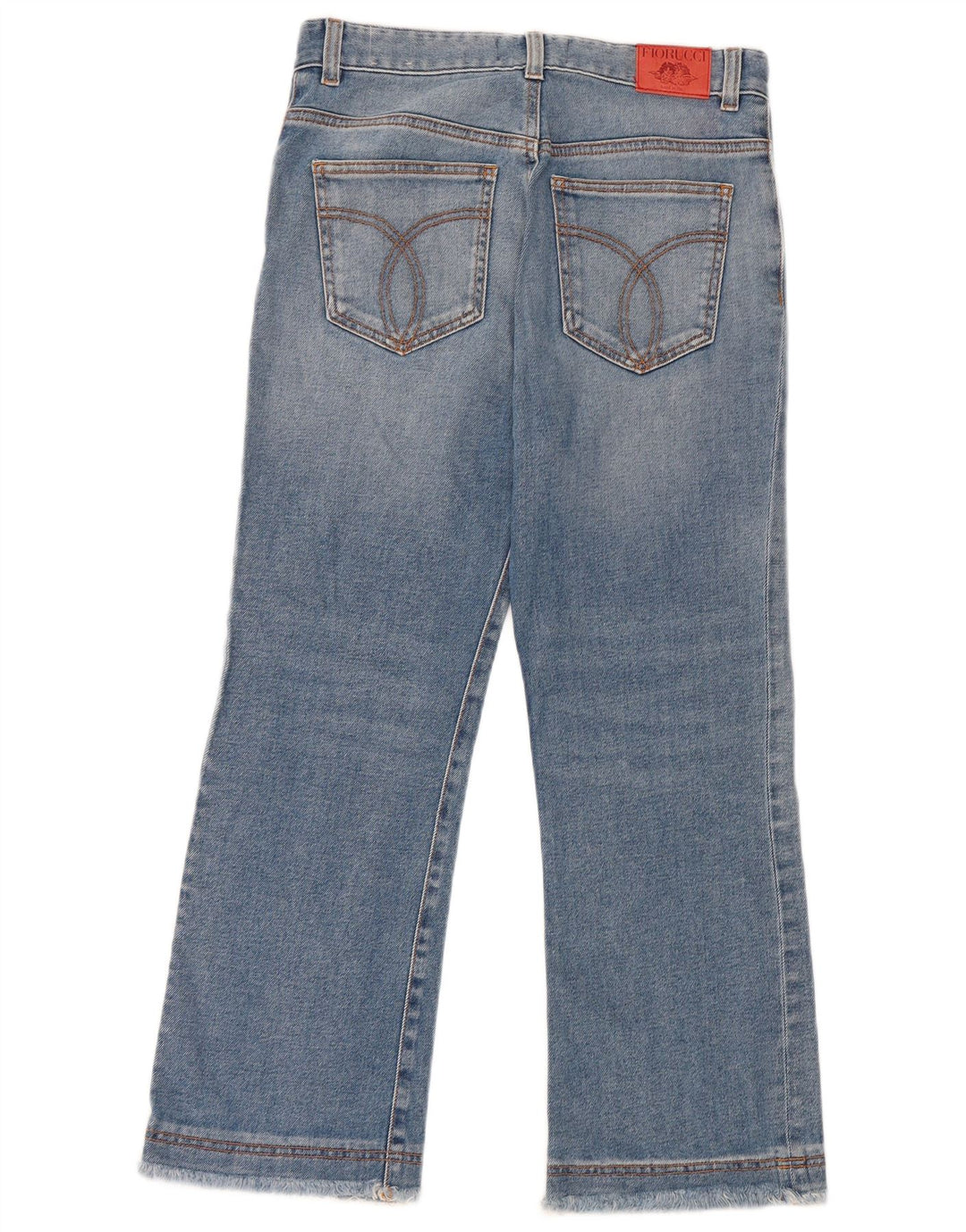 Fiorucci Γυναικείο Crop Bootcut Jeans W27 L24 Μπλε βαμβακερό