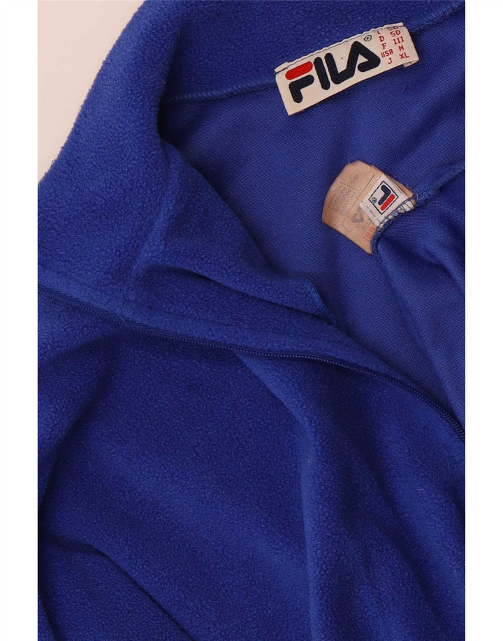 Fila Ανδρικό φερμουάρ Fleece Jumper IT 40 Medium Blue Polyester