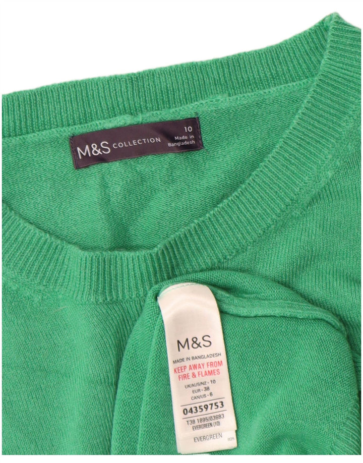 Marks & Spencer Γυναικείο πουλόβερ με λαιμόκοψη UK 10 Small Turquoise