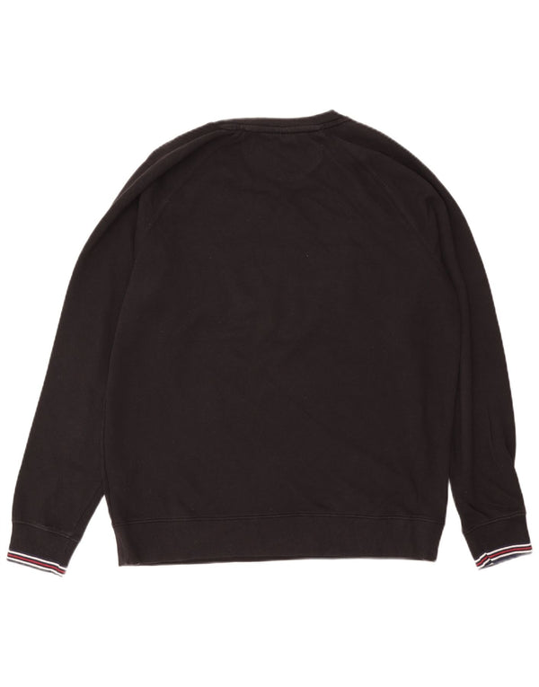 Ανδρικό γραφικό φούτερ Fila Jumper μεγάλο μαύρο βαμβακερό