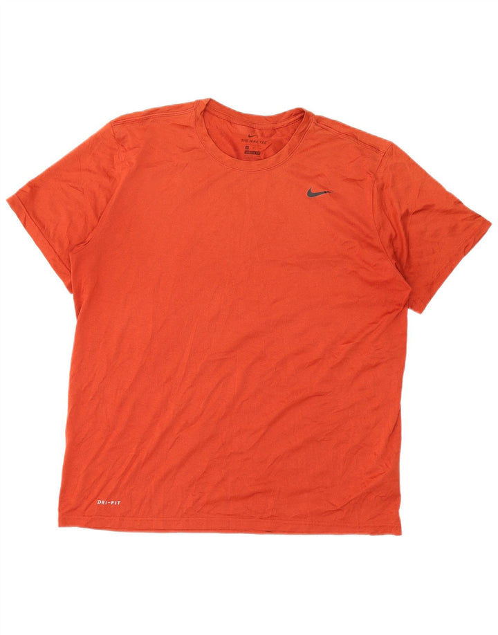 Ανδρικό T-Shirt NIKE Dri Fit Top XL Πορτοκαλί πολυεστέρας