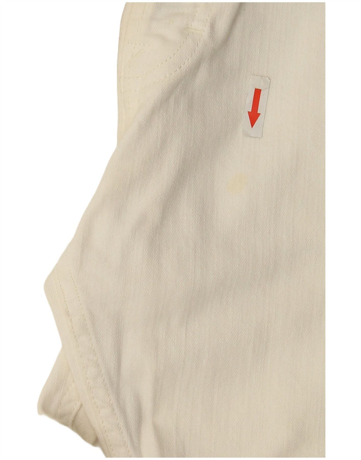 Lee Womens Powell Jeans W36 L33 Λευκό βαμβακερό