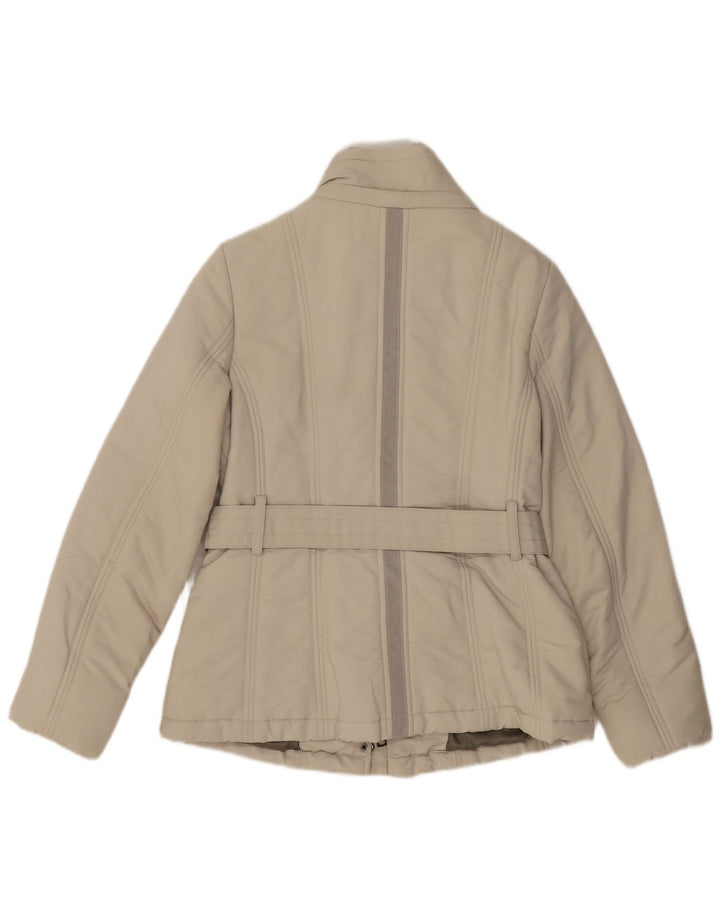 Zara Γυναικείο μπουφάν UK 12 Medium Beige βαμβακερό
