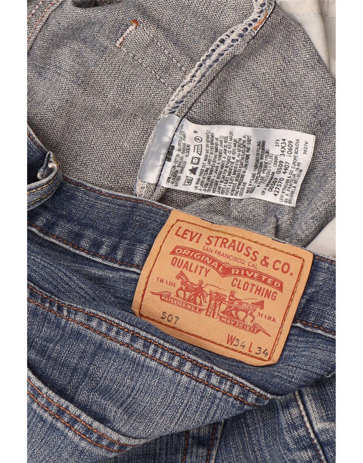 LEVI'S Ανδρικό Σορτς Τζιν 507 W34 Μεγάλο Μπλε Βαμβακερό