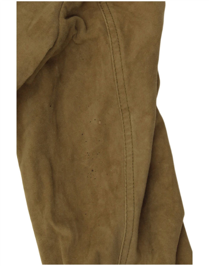 Aeronautica Militare Γυναικείο σακάκι σουέντ IT 42 Medium Khaki Leather