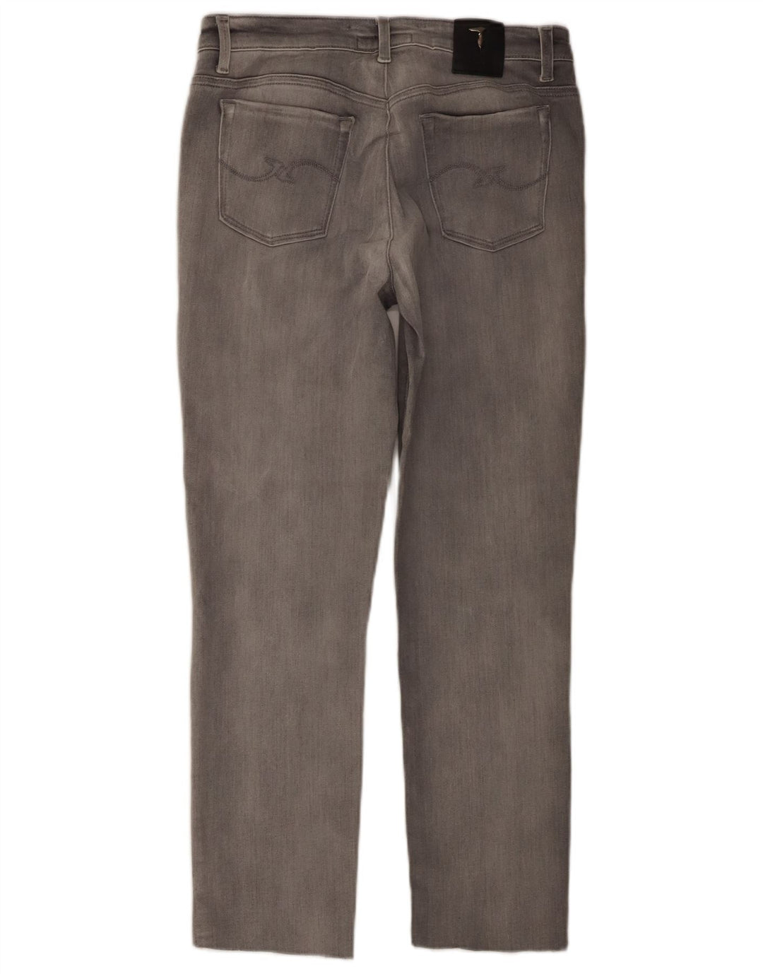 TRUSSARDI Γυναικείο τζιν ίσιο W27 L25 Γκρι βαμβακερό