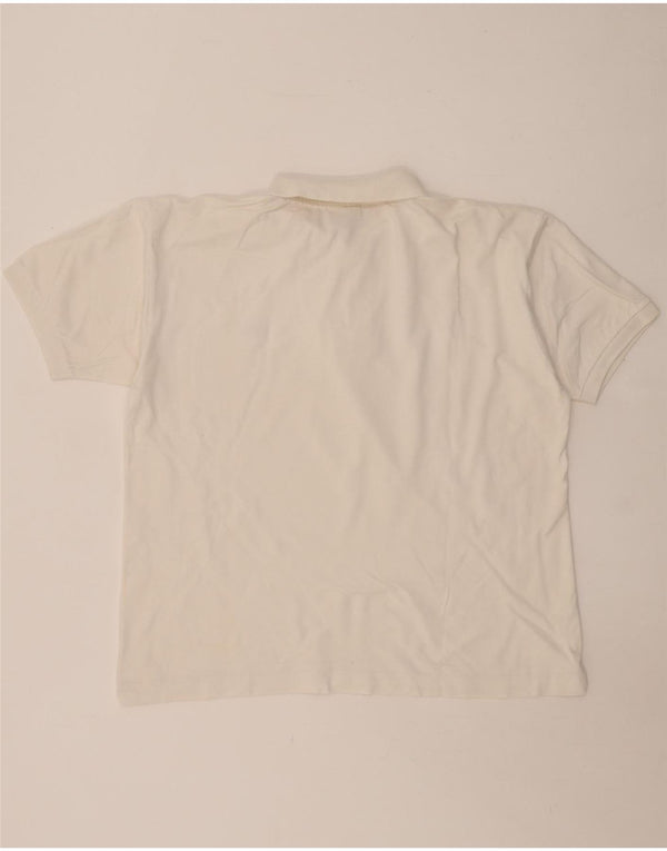 Ανδρικό πουκάμισο πόλο LACOSTE Νούμερο 4 Μεσαίο λευκό βαμβακερό