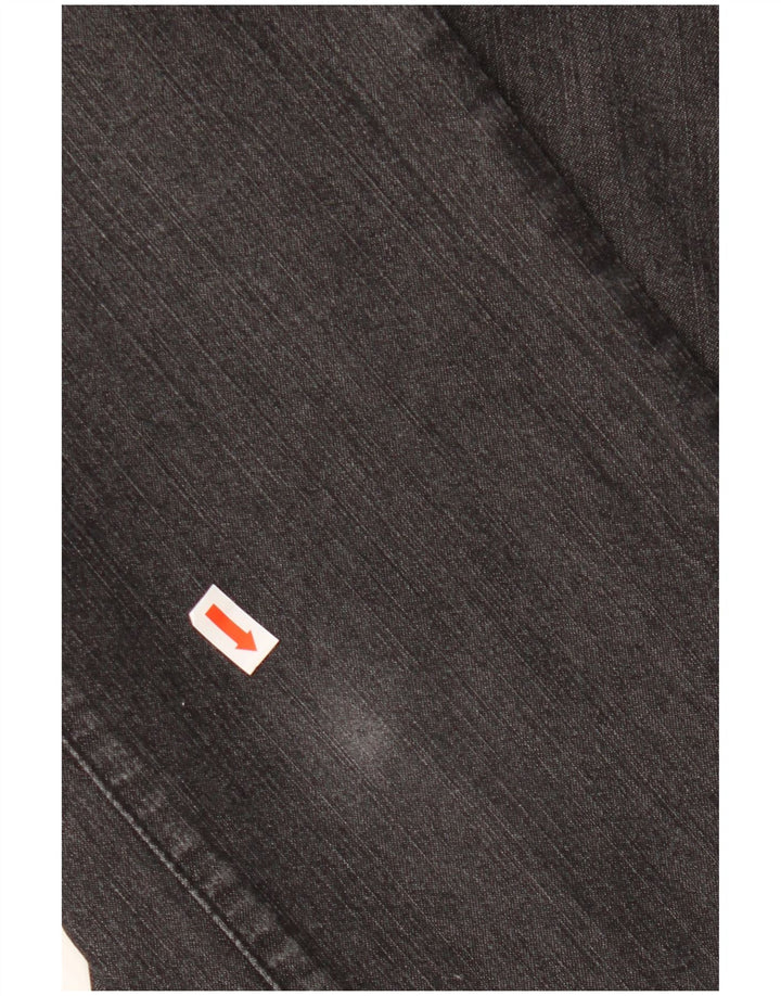 TRUSSARDI Γυναικείο ίσιο τζιν W25 L29 μαύρο βαμβακερό