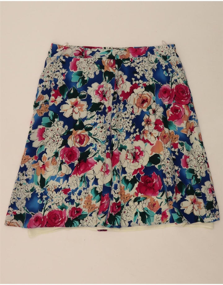 VINTAGE Womens A-Line Skirt W38 XL Multicoloured Floral Vintage Vintage and Second-Hand Vintage from Messina Hembry 
