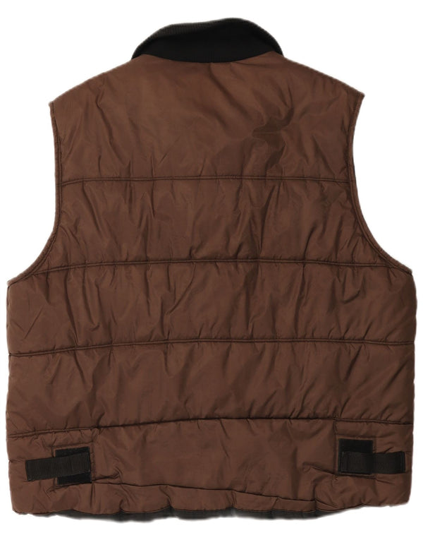 Canadian Mens Padded Gilet UK 42 XL Brown Polyamide