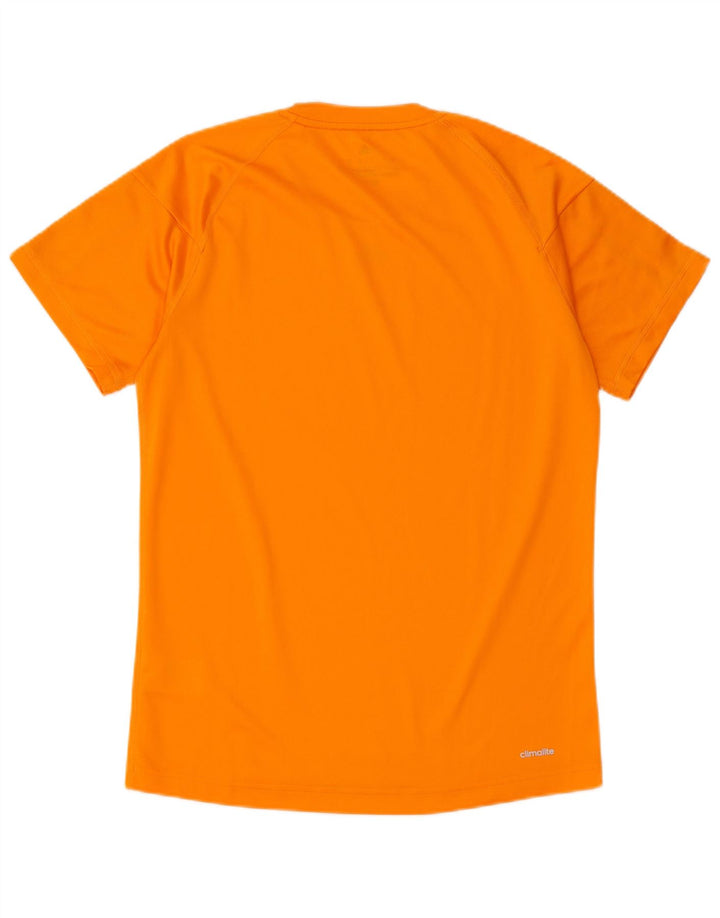 Adidas Ανδρικό T-Shirt Climalite Top Μικρό Πορτοκαλί Πολυεστέρας