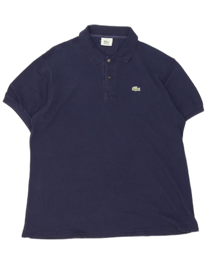 Ανδρικό μπλουζάκι πόλο Lacoste, νούμερο 5, Μεγάλο γαλάζιο από βαμβάκι