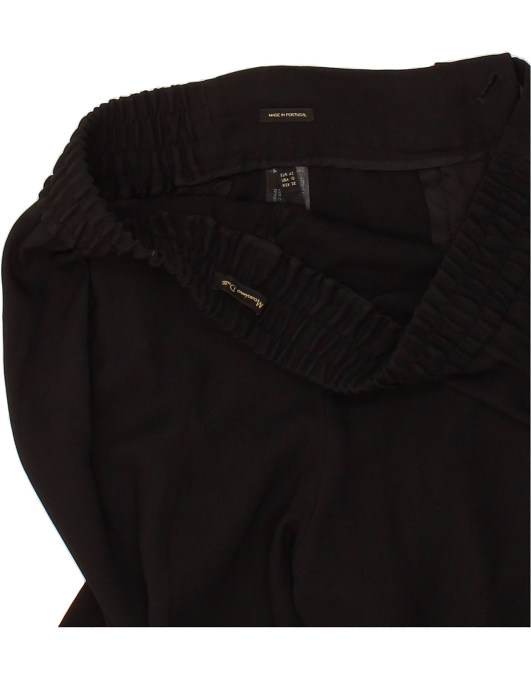 MASSIMO DUTTI Womens Pegged Suit Trousers EU 42 Large W32 L28 Black Vintage Massimo Dutti and Second-Hand Massimo Dutti from Messina Hembry 