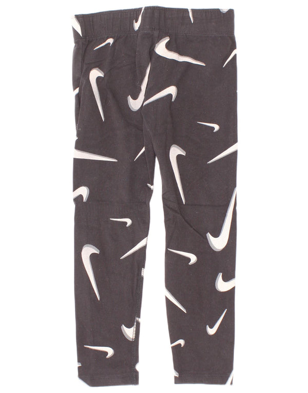 Γραφικό κολάν Puma Girls Tight Fit 6-7 ετών XS Μαύρο βαμβακερό