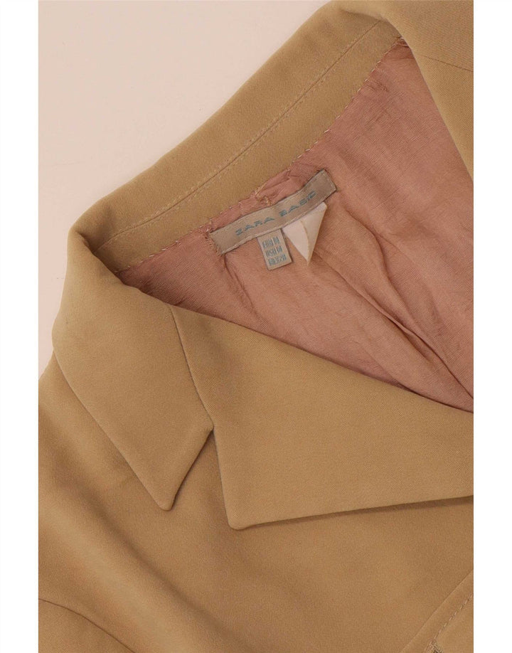 Zara Γυναικείο μπουφάν blazer 3 κουμπιών UK 12 Medium Beige