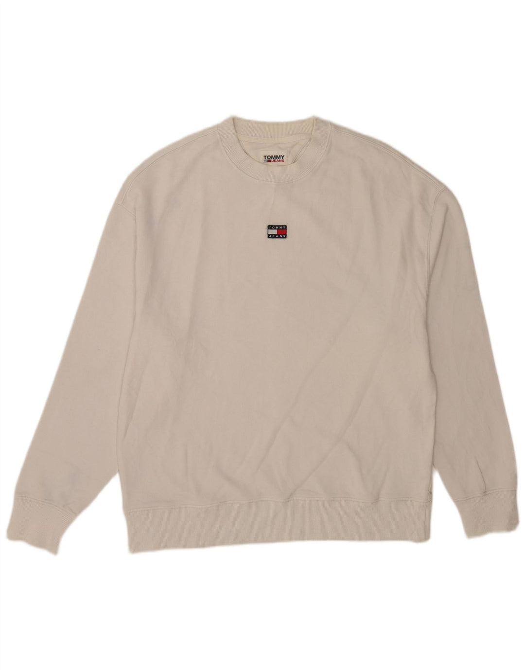 Ανδρικό φούτερ Tommy Hilfiger Jumper Μεσαίο λευκό βαμβακερό