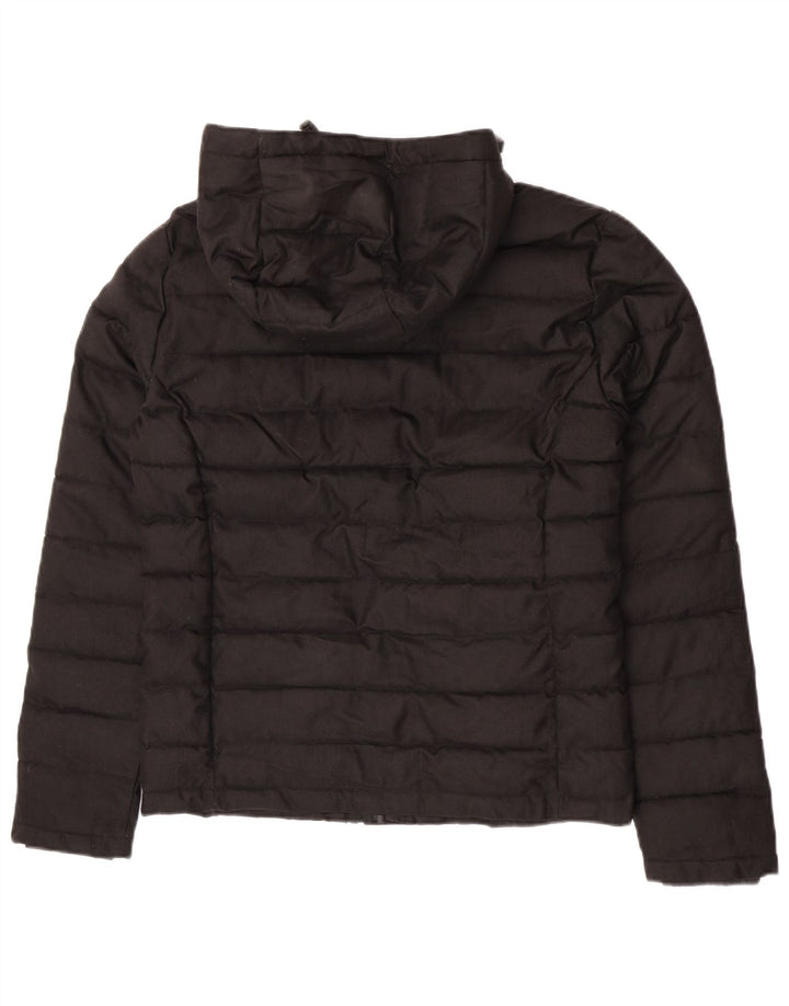 Superdry Ανδρικό μπουφάν με κουκούλα UK 38 Μεσαίο Μαύρο Πολυεστέρας