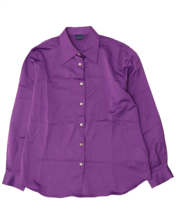 Και Γυναικείο Πουκάμισο Μπλούζα IT 48 XL Purple Polyester