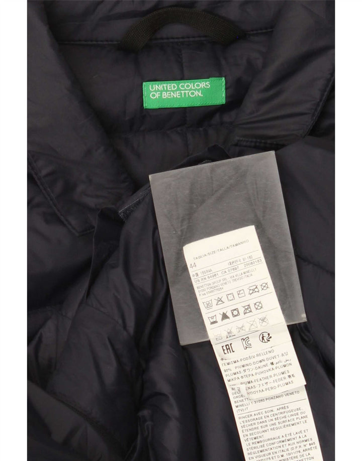 Ανδρικό μπουφάν Benetton με επένδυση IT 44 XS Navy Blue Polyamide