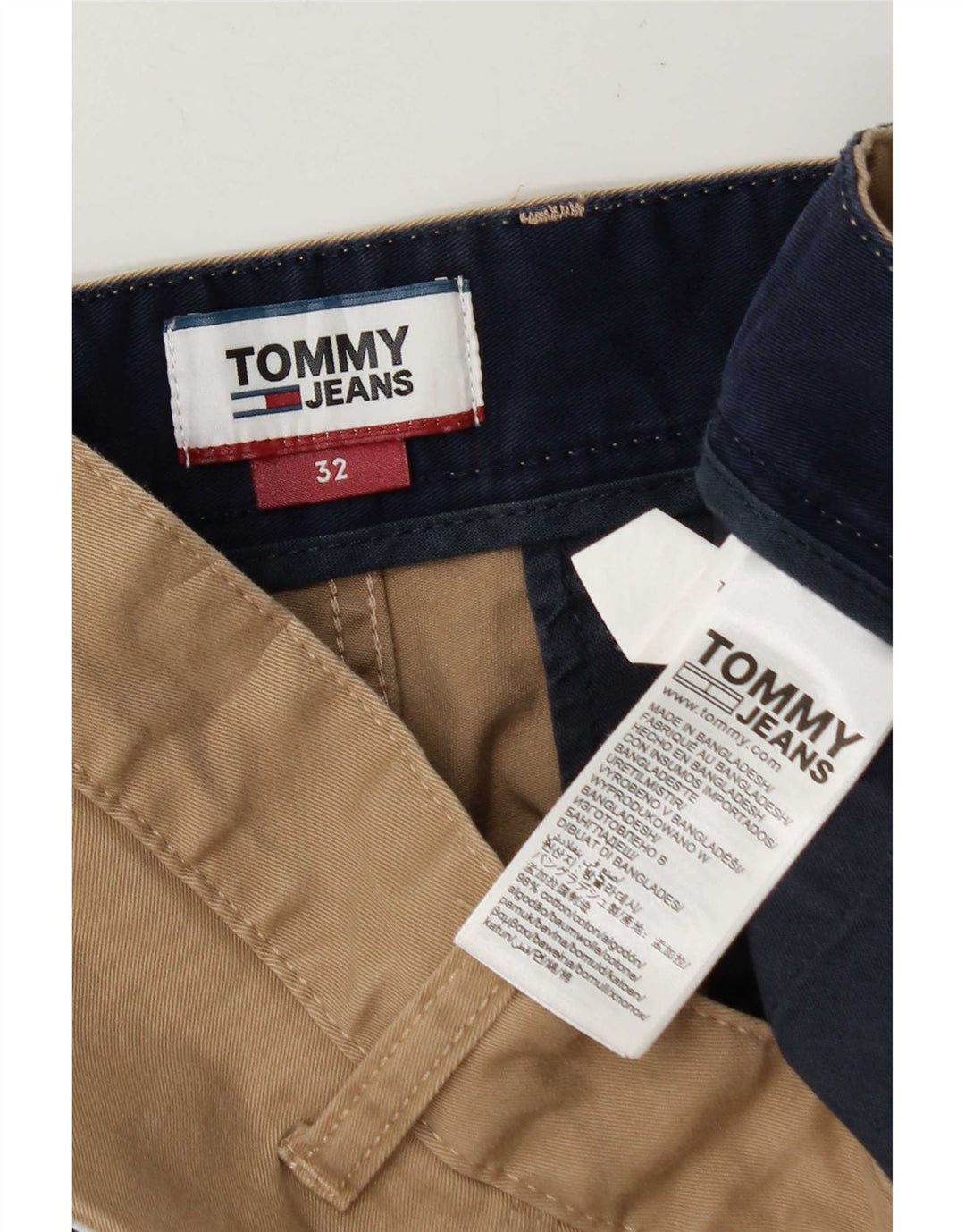 Ανδρικό σορτς Chino Tommy Hilfiger W32 Βαμβακερό μεσαίο μπεζ