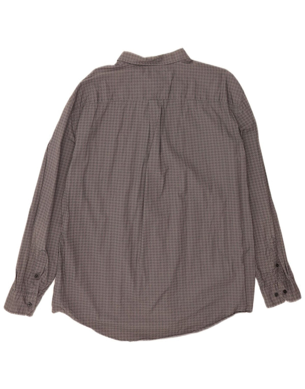 Tommy Hilfiger Ανδρικό πουκάμισο Custom Fit 2XL Γκρι βαμβακερό Houndstooth