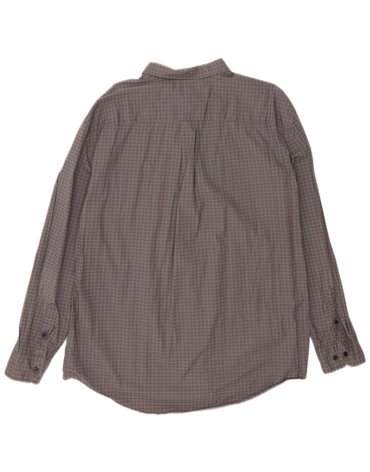 Tommy Hilfiger Ανδρικό πουκάμισο Custom Fit 2XL Γκρι βαμβακερό Houndstooth