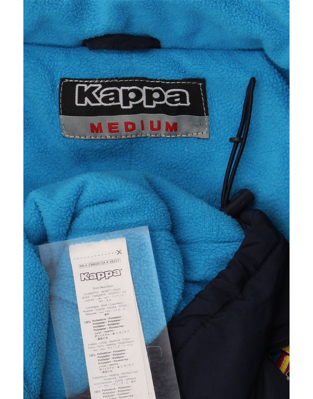 Ανδρικό Μπουφάν Kappa Γραφικό Αντιανεμικό UK 38 Medium Navy Blue