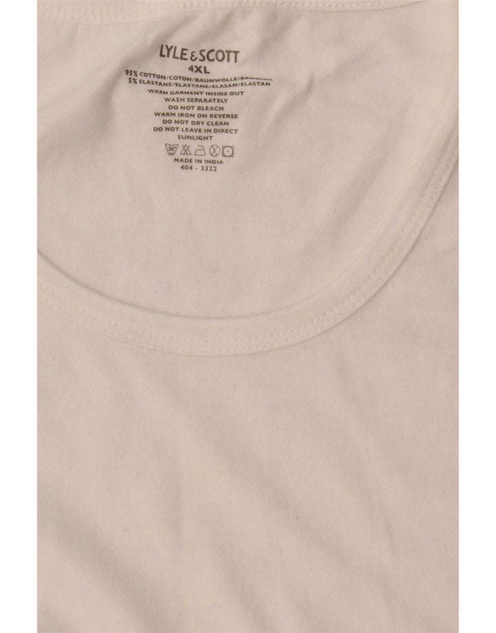 Ανδρικό T-Shirt Lyle & Scott Top 4XL Λευκό βαμβακερό