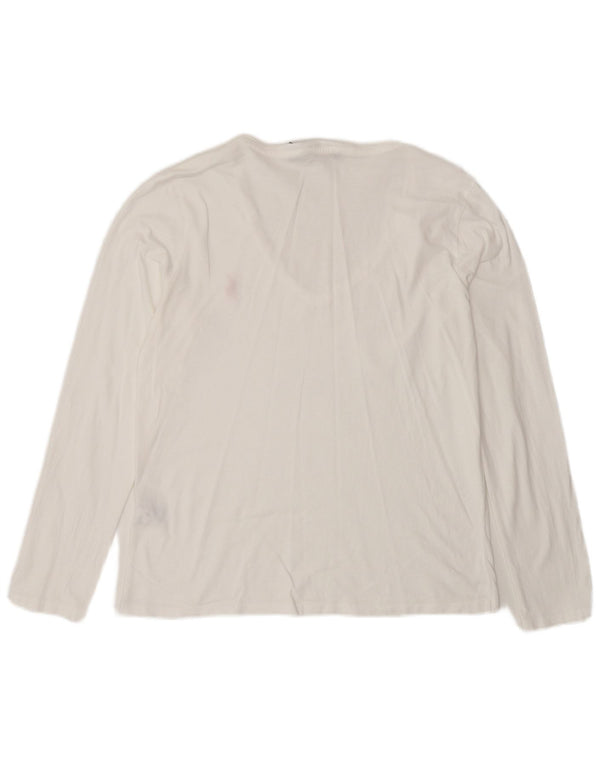 Polo Ralph Lauren Γυναικείο μακρυμάνικο UK 14 μεγάλο λευκό βαμβακερό