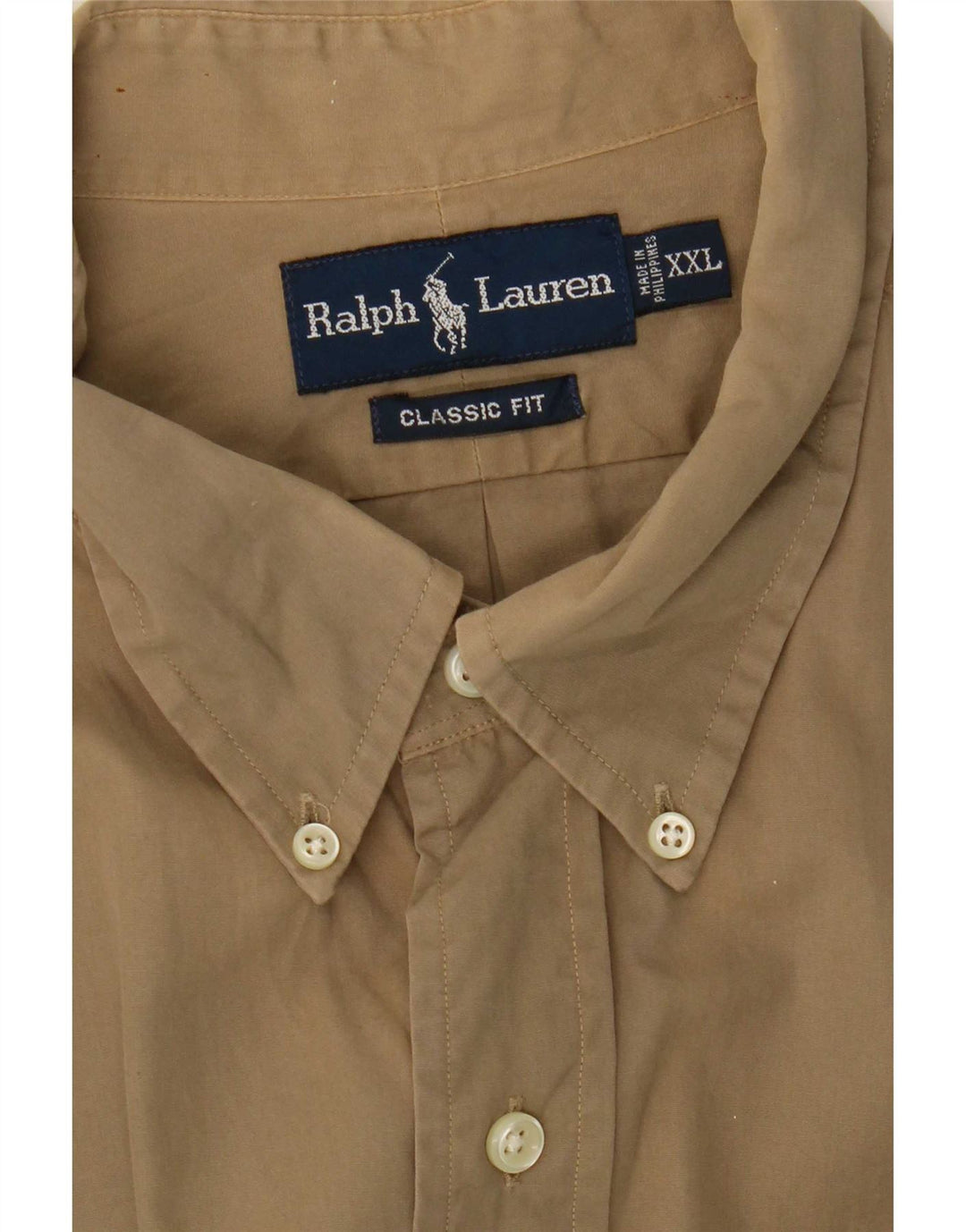 Ανδρικό πουκάμισο Ralph Lauren Classic Fit 2XL Μπεζ