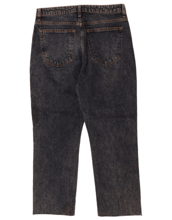 Topshop Γυναικείο Cropped Jeans W30 L25 μαύρο βαμβακερό